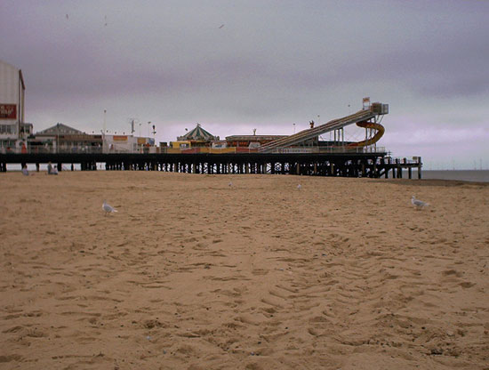 The seafront of Great Yarmouth